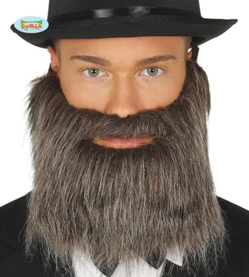Image de Pirate Moyen Age Costume Barbe Accessoires Mardi Gras Extravagant Mystique Historique Aventure Fête Accessoire Unique Carnaval Contes de fées, Couleur : Gris