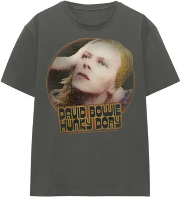 Image de David Bowie - "Hunky Dory" T-shirt homme/femme unie TV15597 (XXL) (Charbon de bois)
