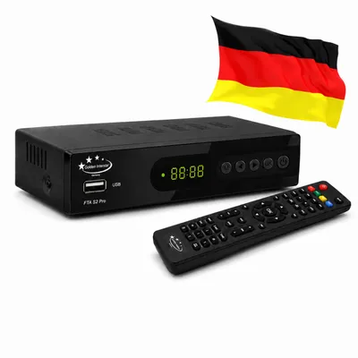 Produktbild von Sat- Receiver Golden Interstar HD FTA S2 Pro Full HDTV USB LAN Vorprogrammiert Deutsch Astra 19,2°E HDMI