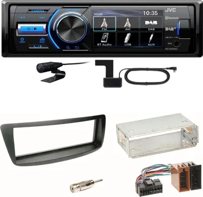 Produktbild von JVC KD-X561DBT Digitalradio USB MP3 Einbauset Toyota Aygo Citroen C1 Peugeot 107
