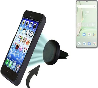 Produktbild von K-S-Trade kompatibel mit UMIDIGI Note 90 Auto Handy Halterung KFZ Halter Lüftungsgitterhalterung Air Vent mount Smartphone Halter