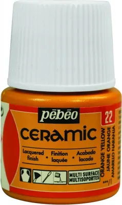 Produktbild von Pebeo Keramikfarbe, 45 ml, 22 Orangegelb