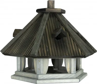 Produktbild von 4iQ Massivholz-Vogelfutterhaus DUDEK VIII 39x34x40 cm