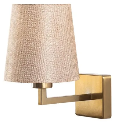 Image de Applique murale Lampe en métal doré et crème 18 x 24 x 30 cm E27 40 W IP20