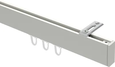 Produktbild von Interdeco Innenlaufstange / Gardinenstange mit Innenlauf Weiß, Typ Smartline Paxo (Kappe) Deckenmontage, 14x35 mm 1-läufig, 400 cm