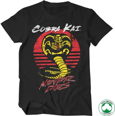 Produktbild von Cobra Kai Never Dies Organic T-Shirt - Small - Black