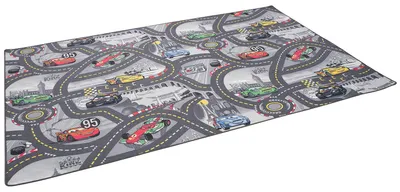 Produktbild von Kinder und Spielteppiche | Große Auswahl an Straßenteppichen | Pflegeleicht und Strapazierfähig, Größe:160x200 cm, Design:Disney Cars