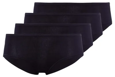 Produktbild von SKINY Damen Panties, 4er Pack - Advantage Baumwolle Stretch, Panty, Baumwoll-Stretch Schwarz L