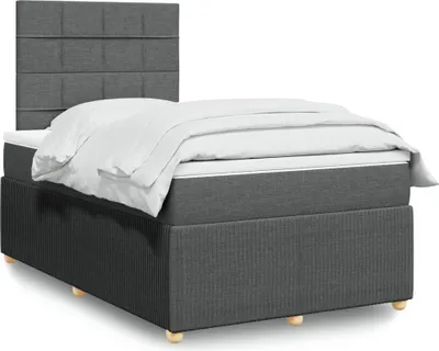 Produktbild von Möbel Boxspringbett mit Matratze Dunkelgrau 120x200 cm Stoff - Klassische Bettrahmen 3294324
