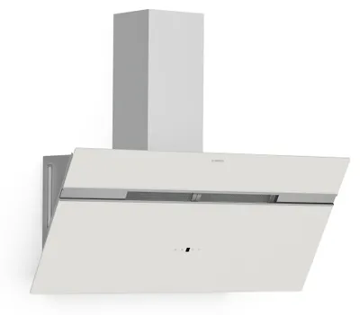 Obrázek produktu pro Klarstein Smart Alina digestoř – šikmá digestoř 90 cm, 615 m³/h, energetická účinnost A, LED osvětlení, hlučnost 54 dB, odsávání vzduchu & recirkulace, inteligentní ovládání, bílá