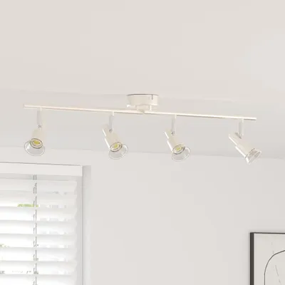 Produktbild von vidaXL Deckenstrahler mit Strahlern Nickel 70 x 9 x 12,5 cm Stahl
