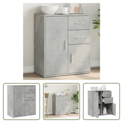 Produktbild von The Living Store Sideboard Betongrau 60x31x70 cm Holzwerkstoff