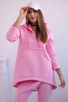 Produktbild von Baggy Bekleidungsset Hellrosa, universell passend für Damen (Größen S-L)