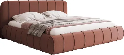 Produktbild von MIRJAN24 Polsterbett Slim XI, Dopellbett mit Bettkasten, Leistenlattenrost aus Holz (Farbe: Kronos 29, Größe: 180x200 cm)