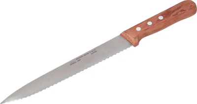 Produktbild von STUBAI  Küchenmesser mit Wellenschliff, 210, scharfes Haushaltsmesser mit Edelholzgriff, Klinge aus Edelstahl, rostfrei, spülmaschinenfest