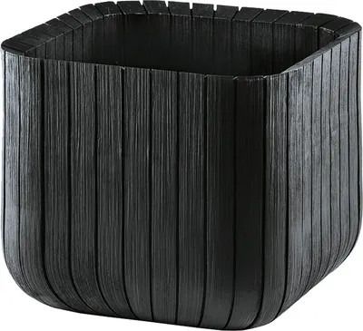 Zdjęcie produktu dla KETER Planter Wood Cube Planter - Rozmiar antracytowy. L