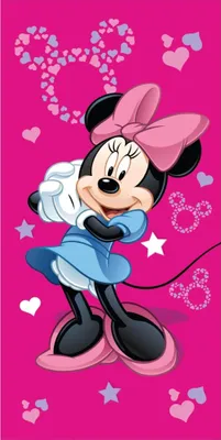 Zdjęcie produktu dla Ręcznik Minnie Pink 05 70x140 cm
