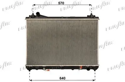 Produktbild von FRIGAIR 0114.3043 Kühler Wasserkühler Motorkühler für SUZUKI Grand Vitara II SUV (JT, TE, TD)