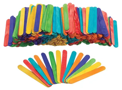 Immagine prodotto di Colorations - Bastoncini di legno colorati, 500 pezzi.
