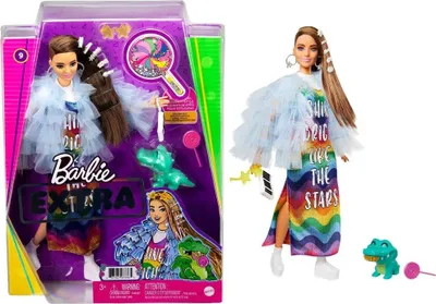 Obrázok produktu pre Barbie Extra Móda Dúhové šaty GYJ78