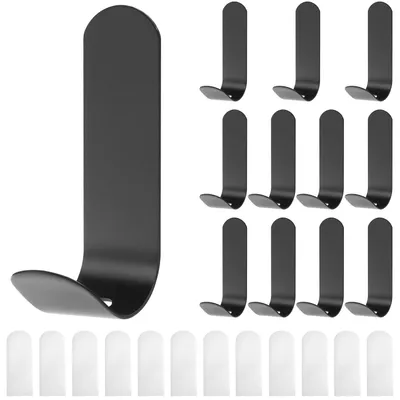 12 selbstklebende Metallhaken, ohne Bohren, für Küche und Bad