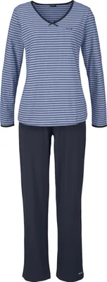 Produktbild von H.I.S. Pyjama 2 -teilig blau-marine Größe 36/38