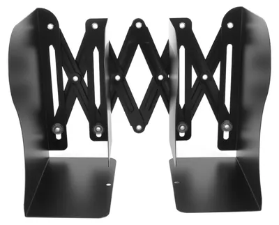 Buchstütze aus Metall, ausziehbar, 16,6x50x13 cm, schwarz