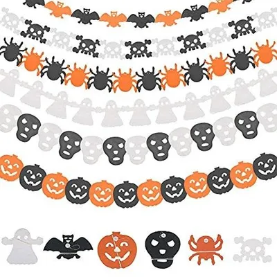 Zdjęcie produktu dla Baner halloween papierowy zestaw 6 sztuk dekoracja na imprezę