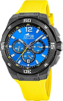 Produktbild von Lotus 18975/5 Herrenuhr Chronograph Gelb/Blau