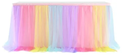 Obrázok produktu pre Tüllový stolový obrus pre slávnostnú dekoráciu, 427 x 77 cm