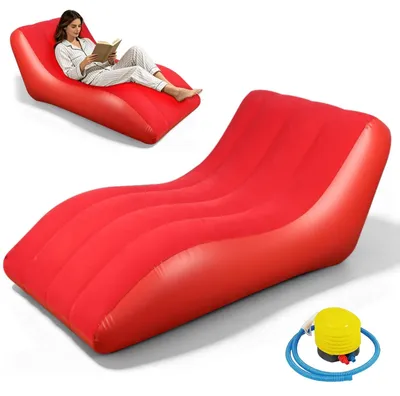 Produktbild von Solidchoice – Aufblasbarer Stuhl mit Pumpe, geeignet für Innen- und Außenbereich
