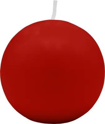 Produktbild von Kugelkerzen Weihnachtsrot Erdbeere Ø 100 mm, 4 Stück