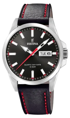 Image de Festina Montre Homme Classique F20358/4 Montre cuir brun foncé UF20358/4