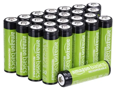 Obrázek produktu pro A. Základní sada 24 kusů nabíjecích AA NiMH baterií, kapacita 2000 mAh, napětí 1,2 V, až