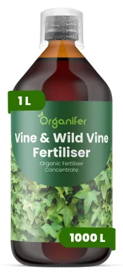 Obrázok produktu pre Tekuté hnojivo pre vinič 1 L – 2-1-8 (NPK) – Vhodné pre vinič – Pre zdravé hrozno, silný rast a silné korene – Organifer