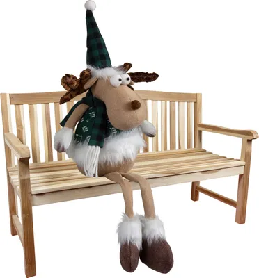 Produktbild von Elch 24cm (52cm) Kantenhocker Dekofigur Weihnachten Dekofigur Weihnachten