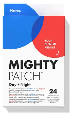 Produktbild von Hero Mighty Patch Day + Night, Hydrokolloid Pickelpflaster, 24 Stück