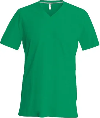 Produktbild von Kariban Herren T-Shirt Kurzarm V-Neck V-Ausschnitt Basic Kurzarmshirt, Größe:3XL, Farbe:Kelly Green