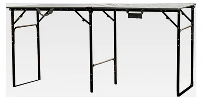 Produktbild von Alu Campingtisch XL, Klapptisch, Gartentisch, Faltbar & Tragbar, Leichtes Aluminiumgestell, Ausklappbar, Für 2-6 Personen, 150 x 76 cm