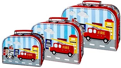 Image de Simply For Kids - Ensemble de valises 3 pièces Moteurs d'incendie