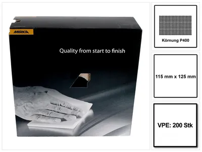 Image de Mirka Goldflex Soft 115x125mm P400 200pcs ( 2912707041 ) Rouleau de pad manuel perforé