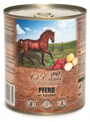 Zdjęcie produktu dla Karma mokra dla psa O'CANIS Konina z ziemniakami 800g