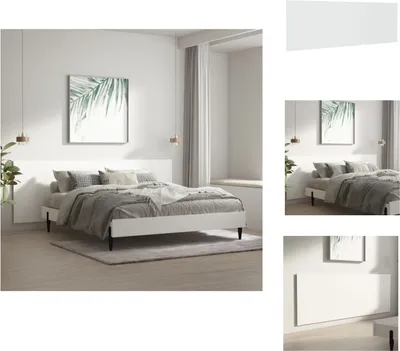 Image de vidaXL Tête de lit murale Blanc 240x1,5x80 cm Bois composite - Tête & Pieds de lit