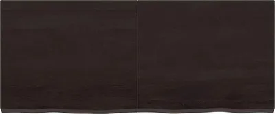 Produktbild von vidaXL Wandregal Dunkelbraun 120x50x(2-6)cm Massivholz Eiche Behandelt