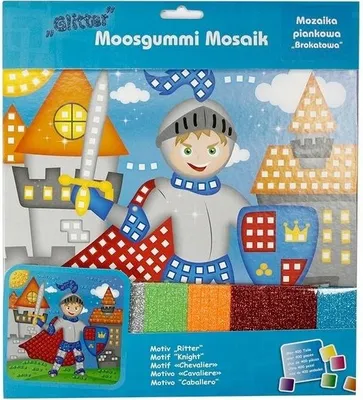Obrázok produktu pre Mozaikový rytier z trblietavej peny