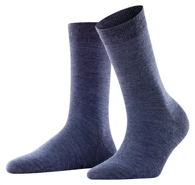 Image de FALKE - Chaussettes pour femmes Softmerino, en laine et en coton, respirantes et régulant la température