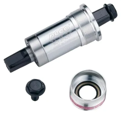 Produktbild von NECO Innenlager 68mm BSA-Gewinde mit 115mm 4-kant JIS - Bottom Bracket - Alu