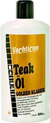 Produktbild von Yachticon Teak Öl Golden Klassik 500 ml 102060073700000
