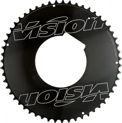 Produktbild von Vision Kettenblatt Road Powerbox Aero 4-Arm 110 mm x 56 T Schwarz - Maximale ....