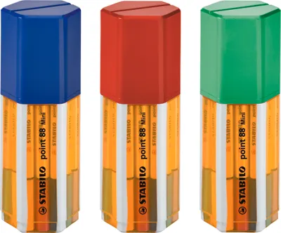 Image de Feutres fins - STABILO point 88 Mini - 1x boîte de 18 - avec 18 couleurs différentes